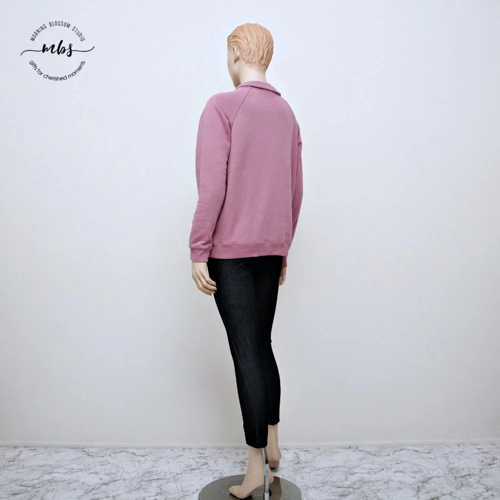 Nike 1/2 Zip Turtleneck Cotton Blend Sweatshirt‎